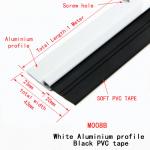 1000mm Length White Door Bottom Seal Strip Prevent Mosquitoes