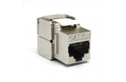China RJ45 Shielded Toolless 180 Degree Cat6A STP Keystone Jack ISO9001 supplier