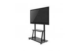 China 55 65 75 Inch Adjustable Interactive Whiteboard Stand Metal Floor Mobile Stand supplier