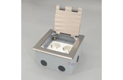 China Office Room Flip Lid Under Floor Socket With Bottom Case supplier