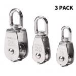 Stainless Steel Single Wheel Swivel Eye Pulleys Lifting Pulley Block for sale