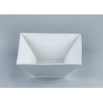 4 inch 5 inch Embossed Square Odorless Ceramic Bowl Set for sale