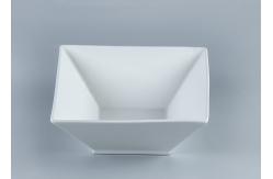 China 4 inch 5 inch Embossed Square Odorless Ceramic Bowl Set supplier