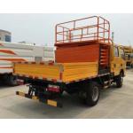 9 Meters Orange Color Truck Mounted Scissor Lift with 300Kg Loading Capacity for sale