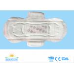 Negative Ion Disposable Ladies Sanitary Napkins High Abosorption Winged Shape for sale