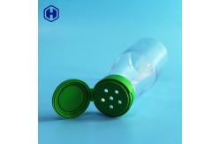 China Round  Plastic Spice Jar Six Holes Lid Clear Plastic Spice Containers supplier