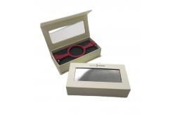 China Magnetic Holographic Effect Blush Packaging Lash Box with Window Custom Logo HOLO supplier