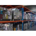 Silvery Foldable Galvanized Pallet Wire Mesh Cages For Warehouse Storage for sale
