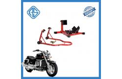 China Red Trailer Anti-Slip Iron Front Paddock Stand Motorcycle Lift Paddock supplier