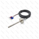 Plug In Mounting 4200 20K NTC Thermistor Sensor Stainless Steel Round Flange for sale