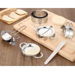 6 Pcs Dumplings Maker 9.5cm 7.5 cm Stainless Steel Dumpling Molds for sale