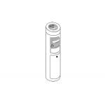 Pedestrian Management 219mm Cylinder Dropbox Card Collector SS304