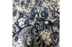 China High Twist Crepe Fashion Print Fabric With Good Moisture Permeability supplier