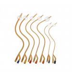 Soft 1 2 3 Way Silicone Elastomer Coated Latex Foley Catheter CE for sale