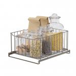 Stackable Metal Wire Storage Basket Sustainable And Multi-Functional Under Sink Organizer Sliding Storage Basket for sale