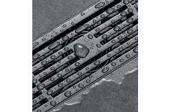 China Matte Silver Stainless Steel Linear Shower Drain With Removable Pattern Grate supplier