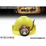 4500 Lux Led Mining Light , Portable Cordless Mining Cap Lamps With 4ah Baterry for sale