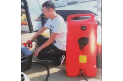 China Movable 53L 2mm HDPE Marine Oil Tank With Wheel supplier
