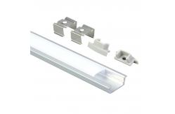 China PC Diffuser Cover LED Plaster Profile , U Channel LED Aluminum Profile supplier