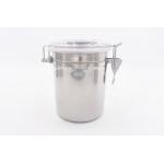 Milk Powder Tableware Stainless Steel Canister With Clear Lid for sale