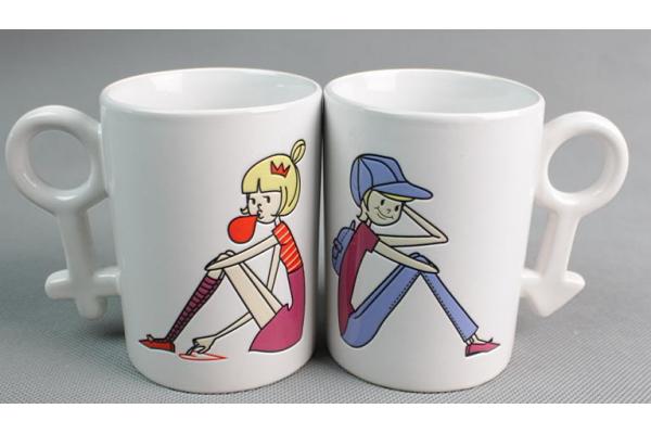 Sublimation New Lover's white mug