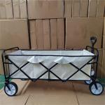 Easy Control Collapsible Shopping Cart Metal Frame Folding Camping Wagon for sale