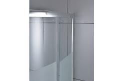 China Chrome Aluminum Corner Entry Shower Enclosure Clear Glass 5mm supplier