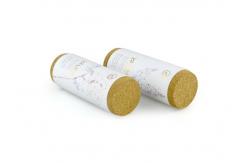 China Cosmetic Cardboard Tube Packaging Matte Lamination With Cork Lid supplier