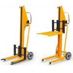 China Portable mobile hand winch lift truck stacker truck platform lift truck for sale