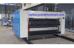 China Semi Auto Carton Box Manufacturing Machine / Flexo Printer Slotter Machine Chain Feeder supplier