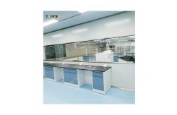 China Customized Blue Lab Island Bench With Storage Personalized Drawers supplier