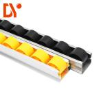 DY-4033 Aluminum Alloy Fluent Strip Edge Wheel Slide Rail Customized Length for sale
