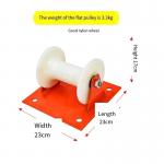 Flat Plate Nylon Wheel Cable Roller Aluminum Pulling Cable Guide Roller For Electrical Power Industry for sale