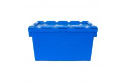 China Heavy Duty Logistic Nestable Stackable Plastic Storage Moving Boxes with Folding Style supplier