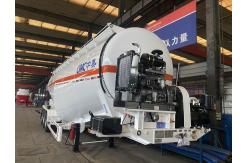 China High-strength Cement Bulk Powder Trailer Maximum Load Capacity 3 Axle Cement Trailer supplier