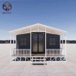 Double Wing Container House with Balcony Innovative and Sustainable Housing Solution