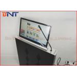 Slim Conference Tabletop LCD / LED Monitor Motorized Lift With Microphone for sale