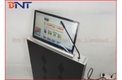 China Slim Conference Tabletop LCD / LED Monitor Motorized Lift With Microphone supplier