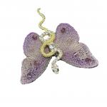 China Whimsical Butterfly-Serpent Brooch - Lightweight Statement Jewelry for Fashion & Gifting manufacturer