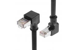 China Alvin's CAT6A Shielded RJ45 Cable 2m High Flex Drag Chain PLC Robotics supplier