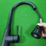 Retractable Sprayer Smart Kitchen Faucet Gooseneck Spout IPX5 2077H-SS for sale