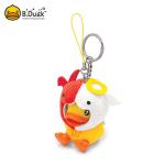 B Duck PVC Key Chain Toy , Custom Printed Plastic Key Tags  4.5×5×4.5cm Size for sale