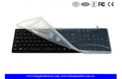 China Removable Waterproof Silicone USB Keyboard For Harsh Industrial supplier