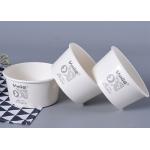 Disposable Kraft Paper Cup Food Packaging Container With Lid Flexo Printing