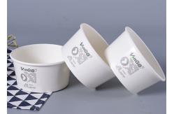China Disposable Kraft Paper Cup Food Packaging Container With Lid Flexo Printing supplier