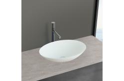 China Scratch Resistant Glass Basin For Easy Cleaning And Modern Look Matt White supplier