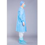 Visitor Blue Non Woven SMS 35g Disposable Lab Coat for sale