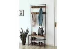 China Coat Hall Shoe Bench 3 Tiers Steel Shelf Rack Organizer supplier