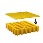 Customized Frp Grating Pattern Cover Plate Frp Grille Plate Sidewalk Grate For Flooring Panels for sale