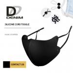 Eco Friendly Silicone Elastic Cord Stopper For Face Mask for sale